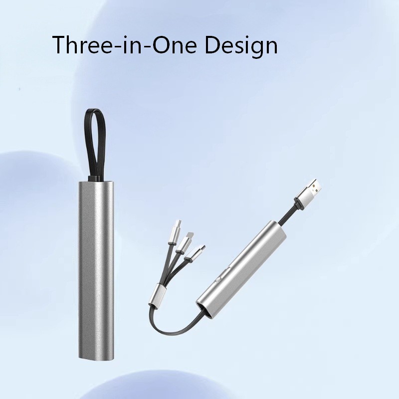 Висувний USB-кабель для зарядки 3 в 1